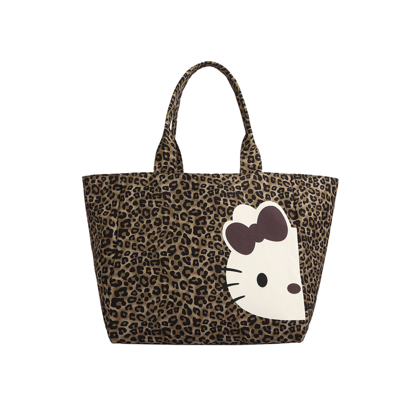 hellokitty包包女小众豹纹托特包
