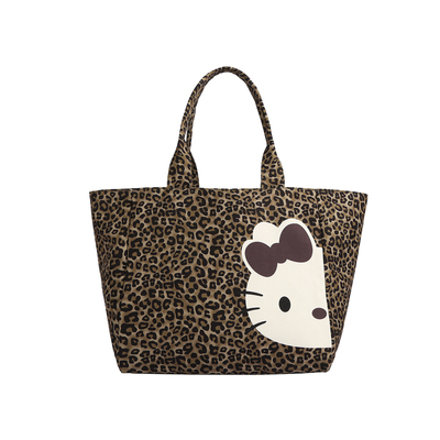 hellokitty包包女小众豹纹托特包