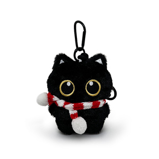 小黑猫包包挂件配饰可爱书包毛绒公仔玩偶钥匙扣送学生礼物情侣