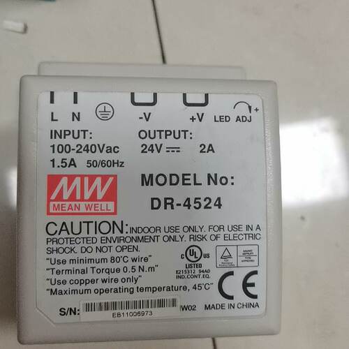 溢价-台湾明纬电源DR-4524 DC24V2A