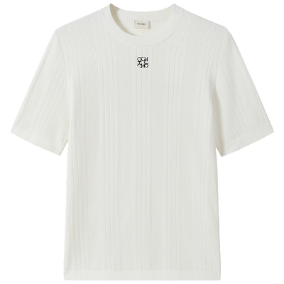 OCHIRLY欧时力干爽棉短袖针织衫