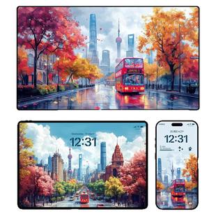 6张治愈风景iphone苹果安卓手机壁纸ipad平板电脑桌面插画图素材