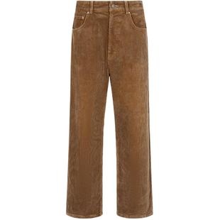 速写奥莱outlets男装秋冬新款男士裤子灯芯绒宽松直筒休闲裤复古