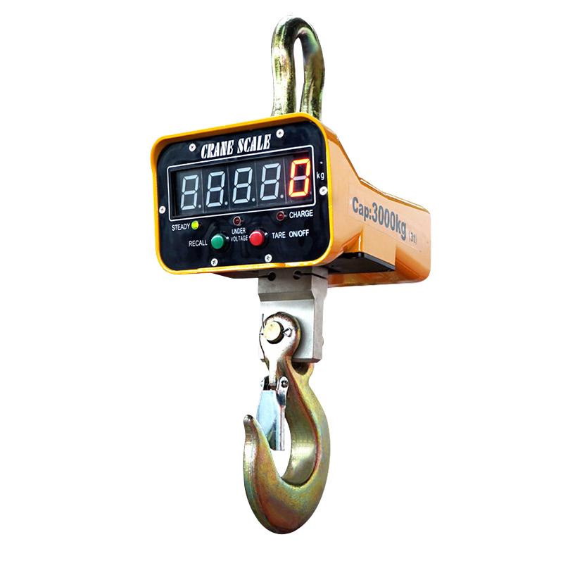上海沪工公司电子吊秤高精度无线打印电子秤吊磅挂钩吊钩秤行车秤