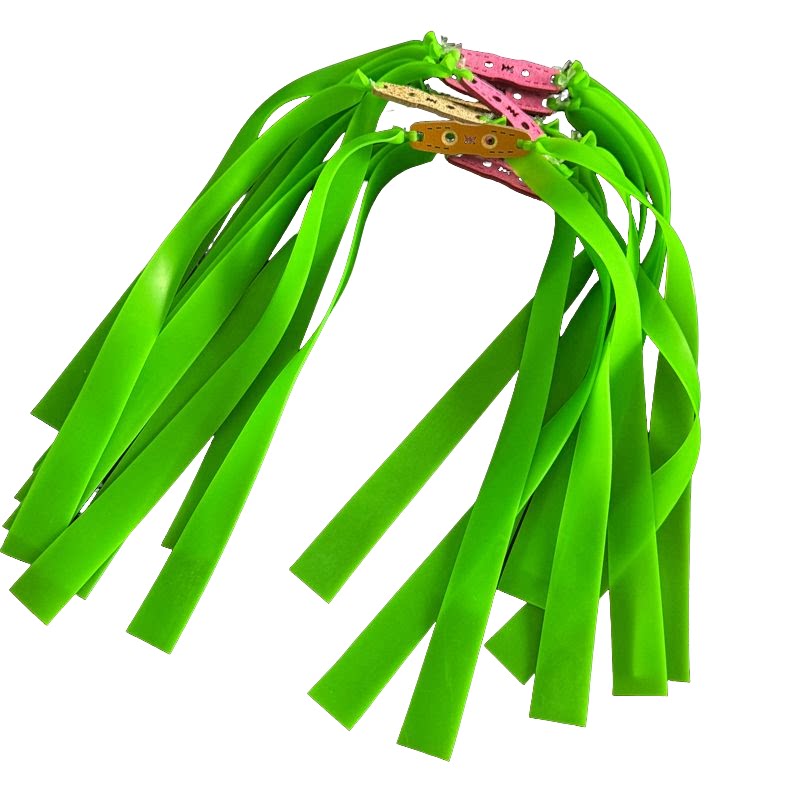 弹弓防冻耐用扁皮绿皮筋