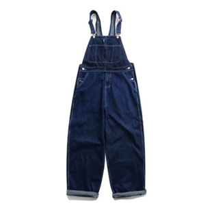 期望Studio春秋季日系复古牛仔裤背带裤男女休闲小个子工装连体裤