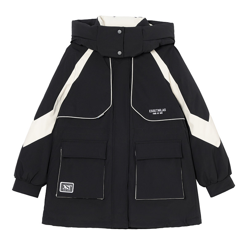 2026年新款工装派克服棉衣宽松加厚羽绒棉服女中长款棉袄冬季外套