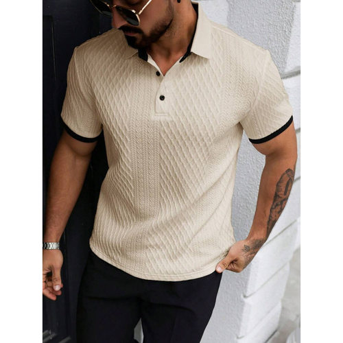 R 70752 Casual Lapel Polo Shirt 休闲翻领 POLO 衫跨境速卖