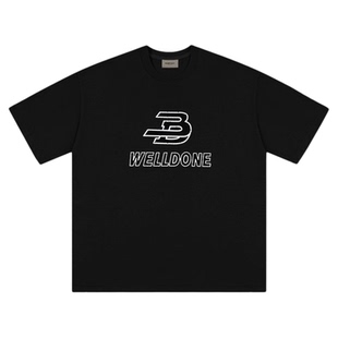 王嘉尔同款TEAM WANG美式潮牌短袖T恤男2025年夏季WE11DONE半袖女