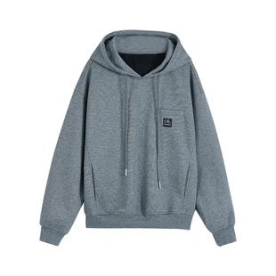 pusumede【现货7.5折】弗里假日 白色套头连帽卫衣女针织外套上衣