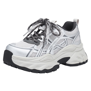 热风厚底老爹鞋女款2026年春季新款增高运动休闲鞋轻便百搭女鞋子