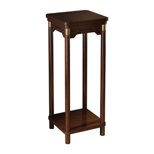 中式花架子客厅落地式置物架室内多层花台绿植花盆奇石鱼缸摆放架