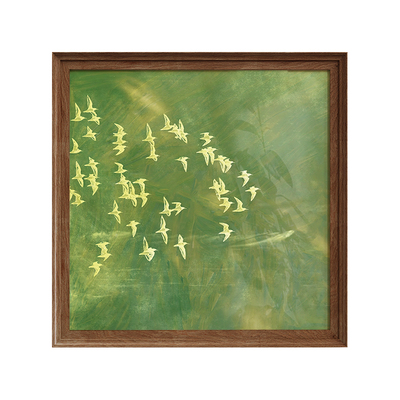 法式奶油风客厅沙发背景墙装饰画