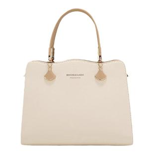 稻草人手提包女士2025新款时尚单肩包通勤大容量妈妈包百搭斜挎包