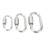 金超快速接环不锈钢304 连接环跑道扣登山保险扣链条扣环带锁挂扣