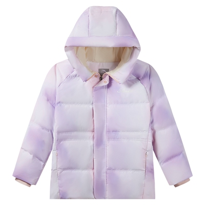 安踏儿童羽绒服女童加厚连帽