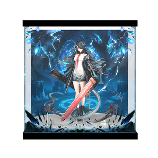适用于明日方舟 夕 亚克力主题背景模型手办展示盒