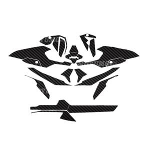 适用宝马F900R贴纸碳纤维车身保护贴膜防刮磨装饰拉花贴改装配件