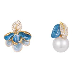 独特不对称耳环女轻奢气质高级感秋冬耳钉2026新款巨好看耳坠耳饰