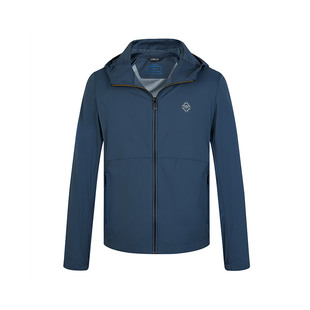 ORRDT澳林丹顿男士连帽夹克春秋薄款运动风格外套黑色拉链开衫