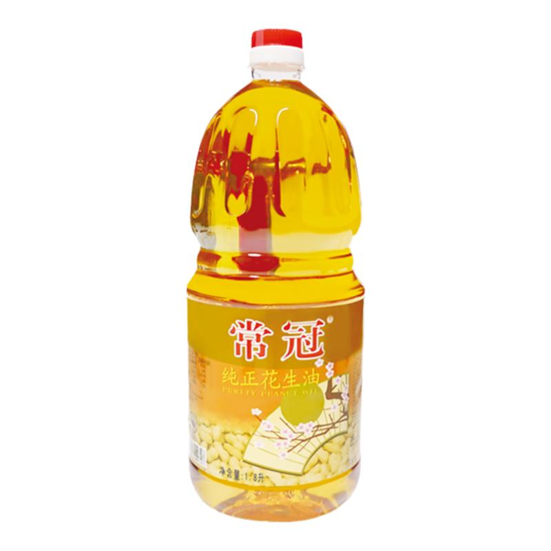 味香浓桶装1800ml纯正花生油炒菜