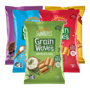 4件包邮澳洲Sunbites Grain waves薯片进口零食玉米片土豆片粗粮