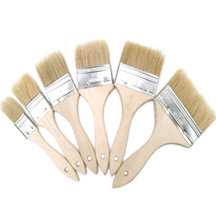 油漆刷子不掉毛工业用胶水刷清洁家用烧烤猪毛棕毛刷耐高温小刷子