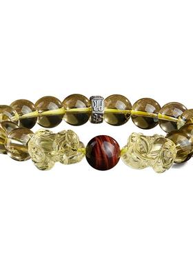 貔貅黄水晶手链女冰宝石男