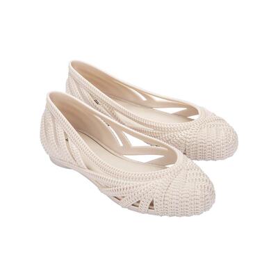 梅丽莎单鞋圆头芭蕾鞋镂空