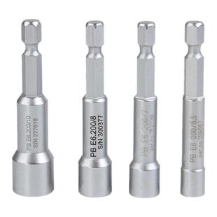 PB批头套筒瑞士进口工业级加长电动螺丝刀套筒头六角柄螺母头套头