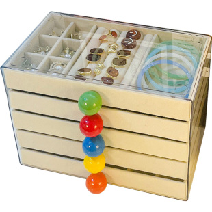 首饰收纳盒大容量耳环耳钉项链饰品收纳高档精致2025年新款首饰盒