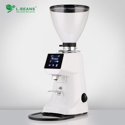 商用意式定量磨豆机电动咖啡豆研磨机全自动粉粹机彩色屏A80电控