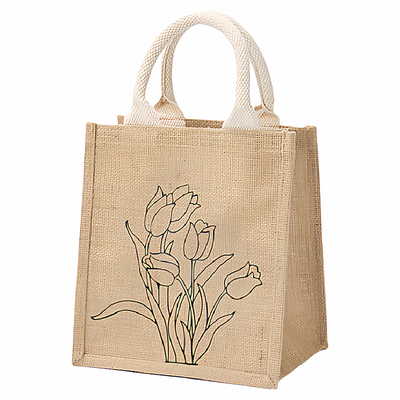 diy手工包包涂鸦麻布袋手绘提袋