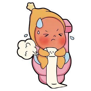 星星人马桶贴纸可爱马桶盖贴画防水卡通自粘厕所卫生间改造装饰贴