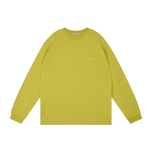 wassuphouse标点印花长袖T恤男女款美式复古宽松休闲圆领打底衫女