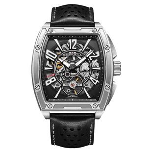 海鸥表男士手表全自动机械表酒桶街霸休闲户外夜光男表腕表6138HK