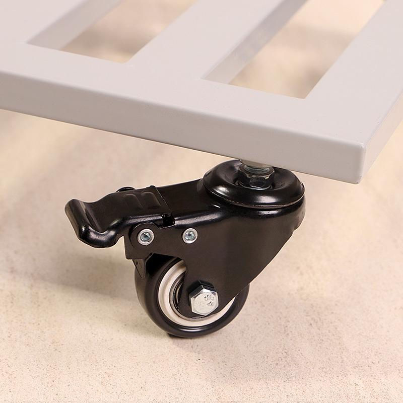 铁艺加厚可移动托盘落地式花架室内盆景架子带万向轮花盆底座客厅