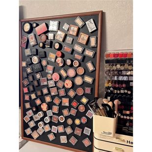 磁吸化妆墙贴宿舍口红眼影盘彩妆收纳板家用化妆品整理展示黑板墙