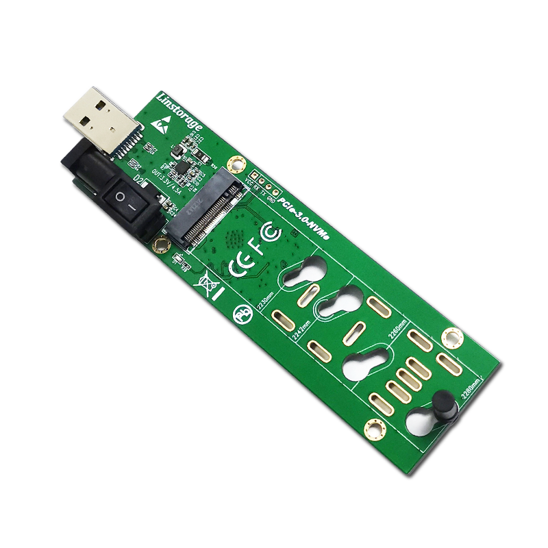 联存USB转NVME转接卡M.2固态硬盘开卡器PCIE SSD修复量产维修工具