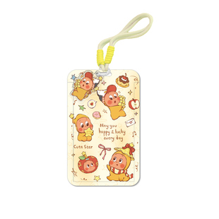 饭卡校园学生星星人卡套门禁公交卡工牌挂绳工作证交通透明保护套