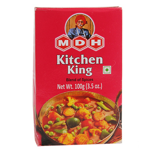 印度原装进口蔬菜玛莎拉咖喱粉MDH KITCHEN KING MASALA调料香料