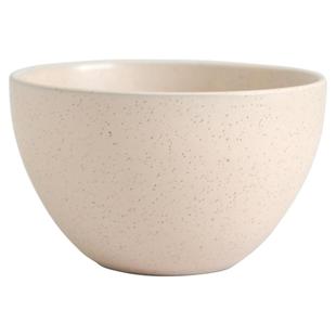 三拾家 杏色米饭碗高级感麻点釉餐具家用陶瓷 复古好看高颜值饭碗