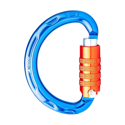 户外探洞半圆主锁高空攀岩承重自动锁连接扣登山防护锁具装备