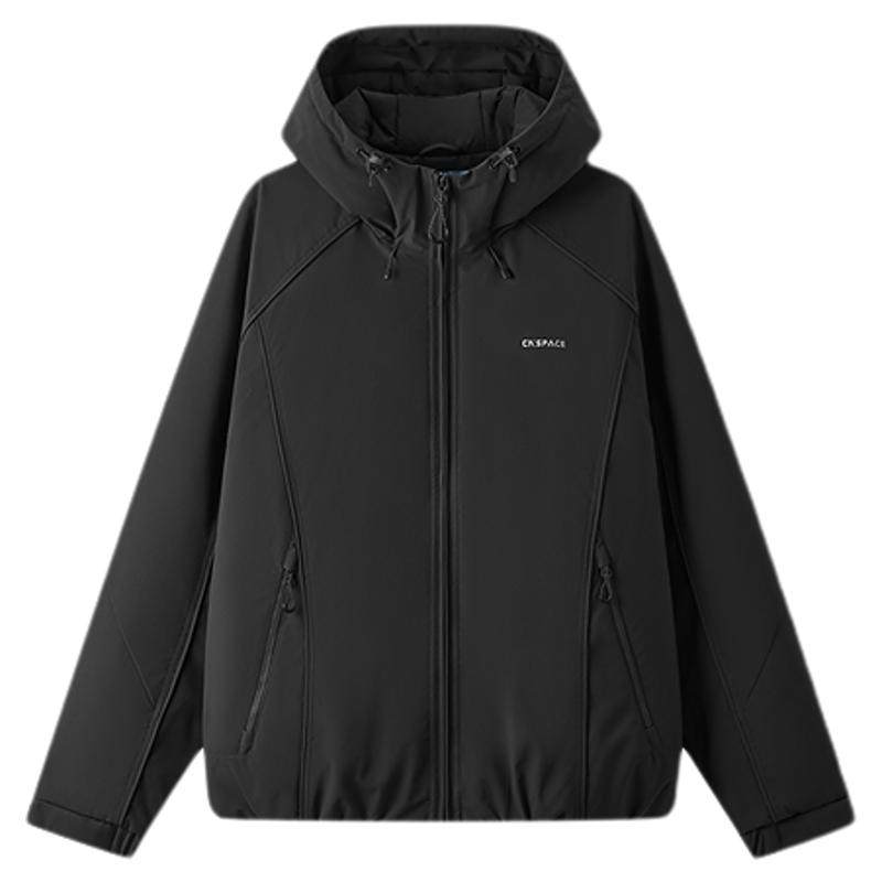 王安宇商场同款森马XCNSPACE航天合作棉服男发热三防外套25冬新款