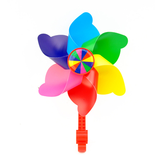 儿童滑板车自行车装饰配件向日葵风车卡通风车彩带飘带风车玩具