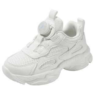 百丽童鞋女童小白鞋2025秋冬新款透气儿童运动鞋宝宝鞋男童跑步鞋