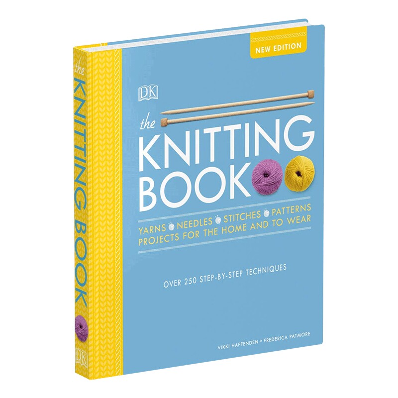 针织书 英文原版 The Knitting Book Over 250 Step-by-Step 超过250步指导步骤实用指南书 英文版 进口英语书籍