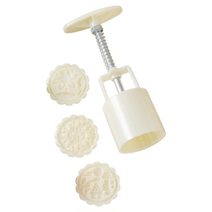 月饼模具自制做中秋绿豆糕点心好看的食品级家用手压式设计花造型