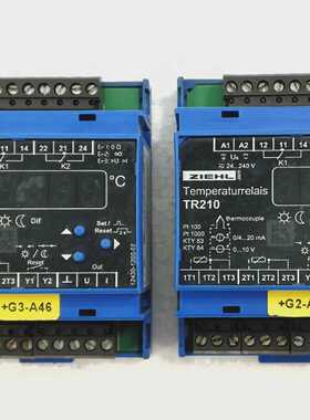 ZIEHL TR210 TEMPERATURE RELAY T224073 (LOT OF 2)