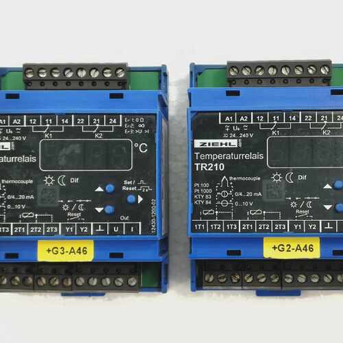ZIEHL TR210 TEMPERATURE RELAY T224073 (LOT OF 2)